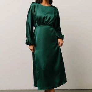 Baltic Born Balta Emerald Satin Dress